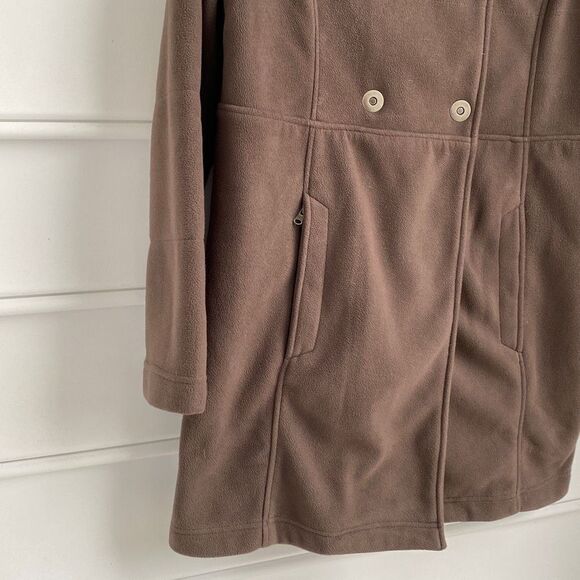 ‎Athleta Switchback Fleece Peacoat Brown Medium - Picture 4 of 15